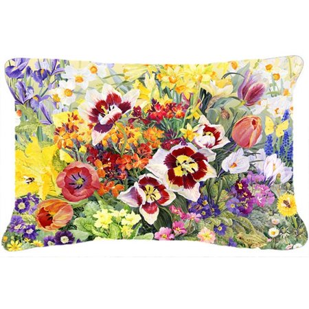 MICASA Spring Floral by Anne Searle Fabric Decorative Pillow MI55773